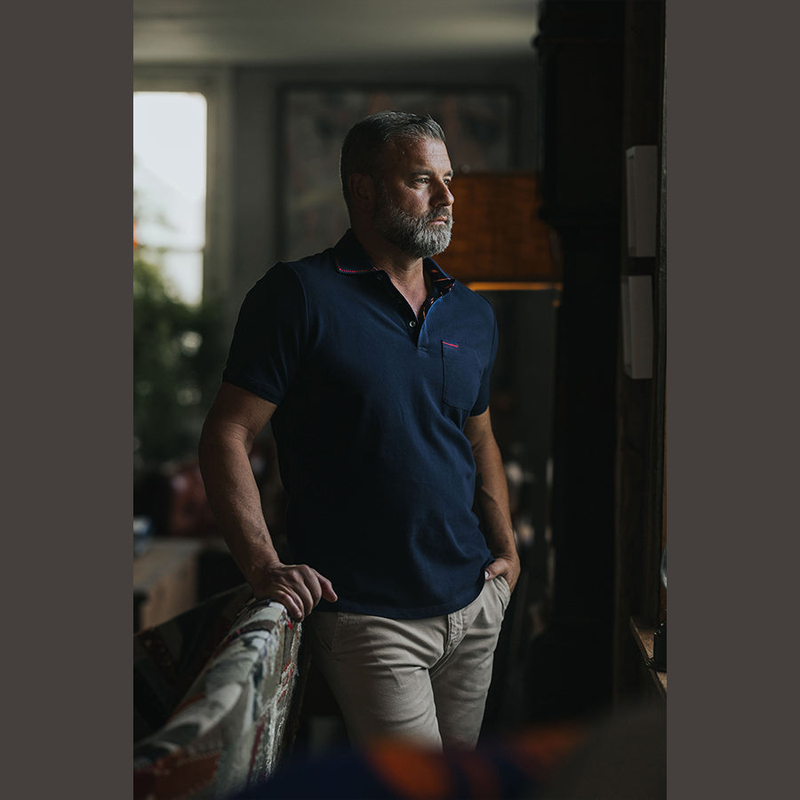 The Classic Silk-Trimmed Polo