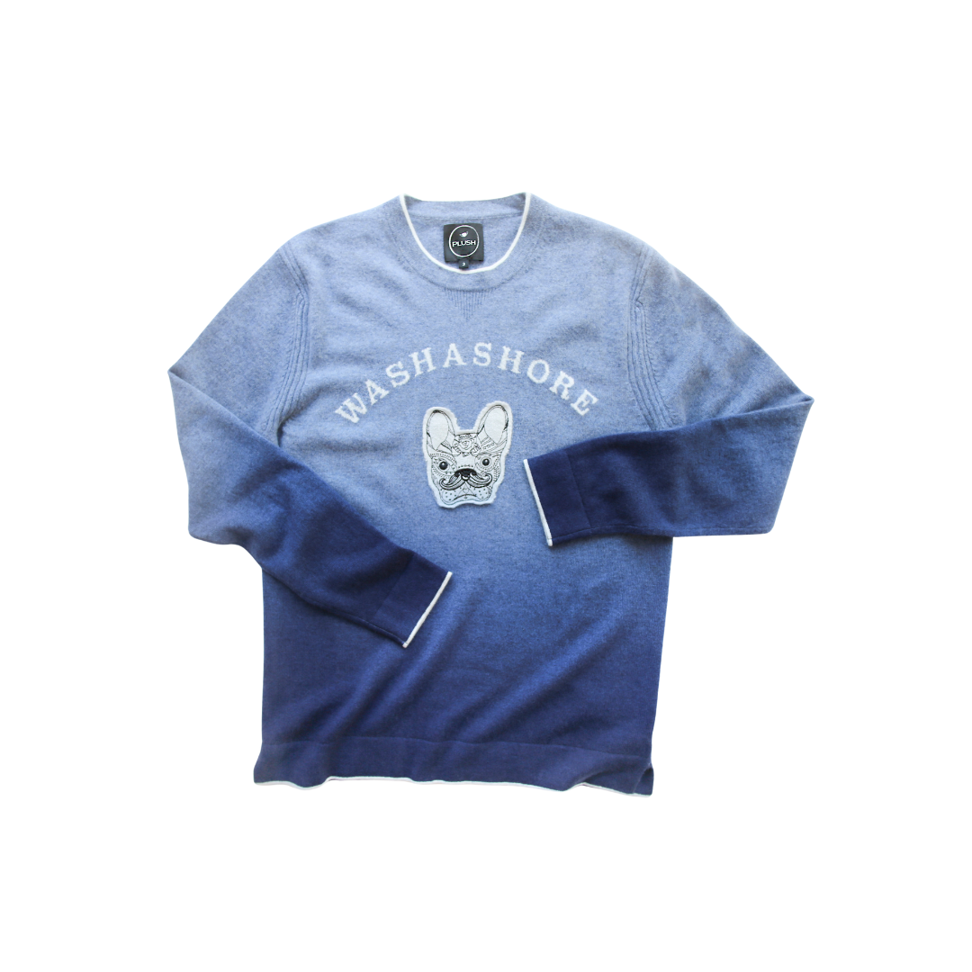 WashAshore Cashmere Intarsia Dip-Dyed Sweater PTOWNIE