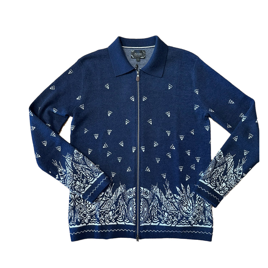 Cashmere Bandana Cardigan