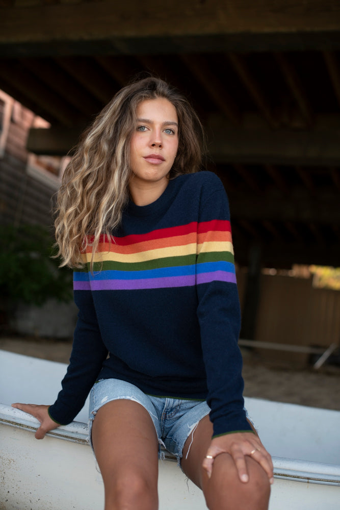 Rainbow Cashmere Sweater