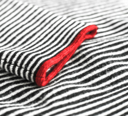 Cashmere Breton Stripe w/Red Tipping