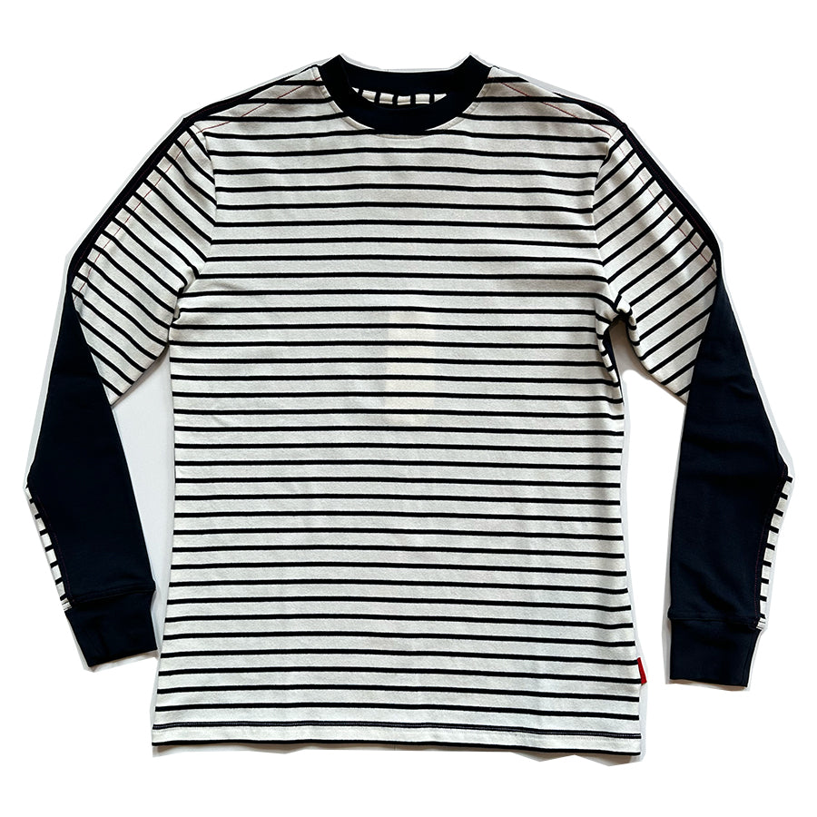 Long Sleeved Striped Crew