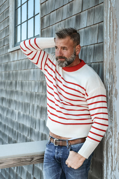 Plush "Provincetown Stripe" Unisex Cashmere Sweater