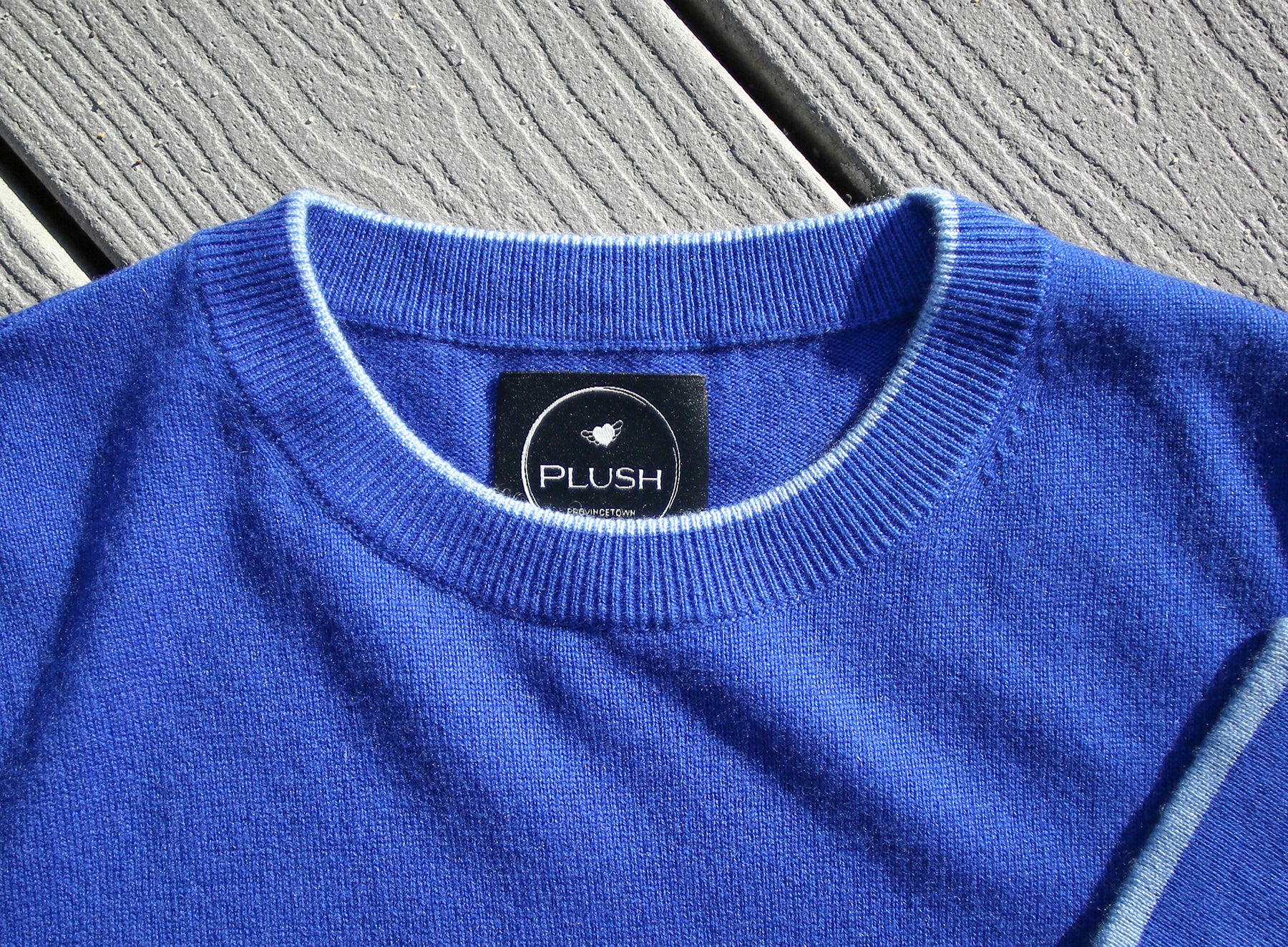 Plush "Shark Intarsia" Silk Cashmere Sweater